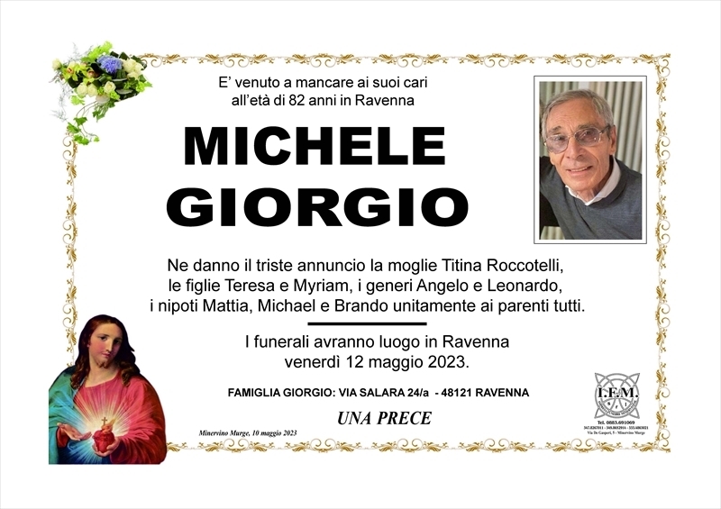 MICHELE GIORGIO Minervino necrologi web