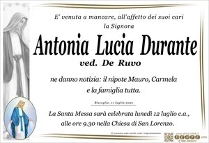 ANTONIA LUCIA DURANTE