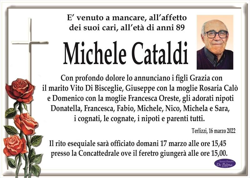 MICHELE CATALDI Terlizzi necrologi web