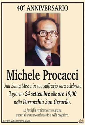 Michele Procacci Corato necrologi web