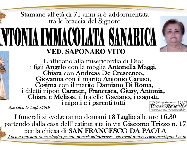 Antonia Immacolata Sanarica